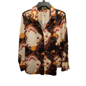 Chicos No Iron Hidden Button Print